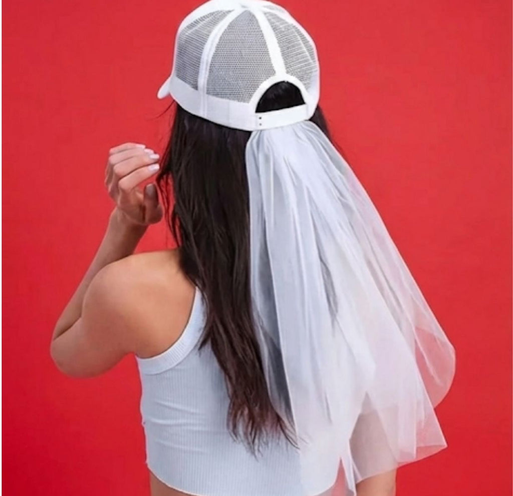 Bride Pearl Veil Cap
