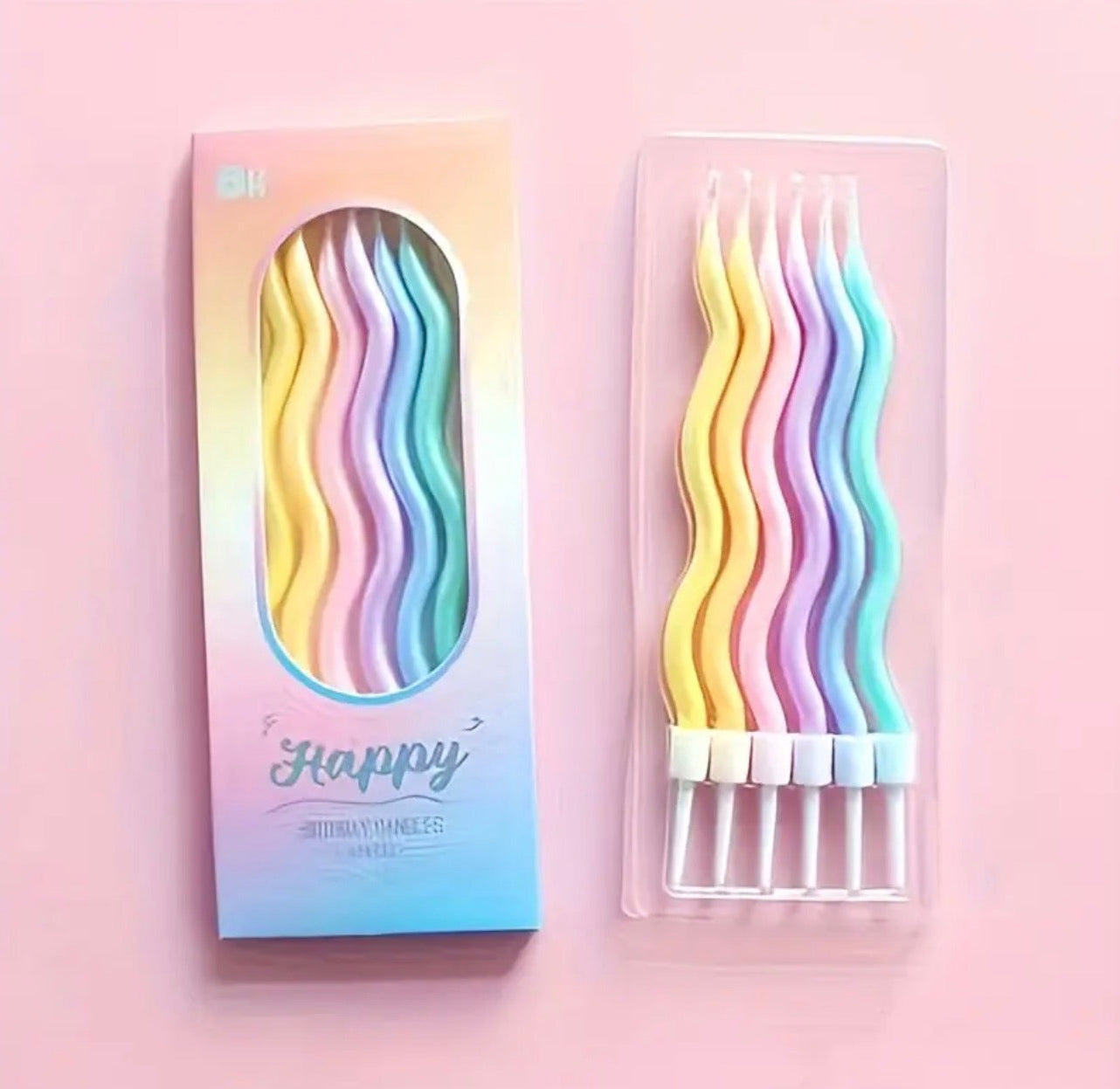 Pastel Wave Candle