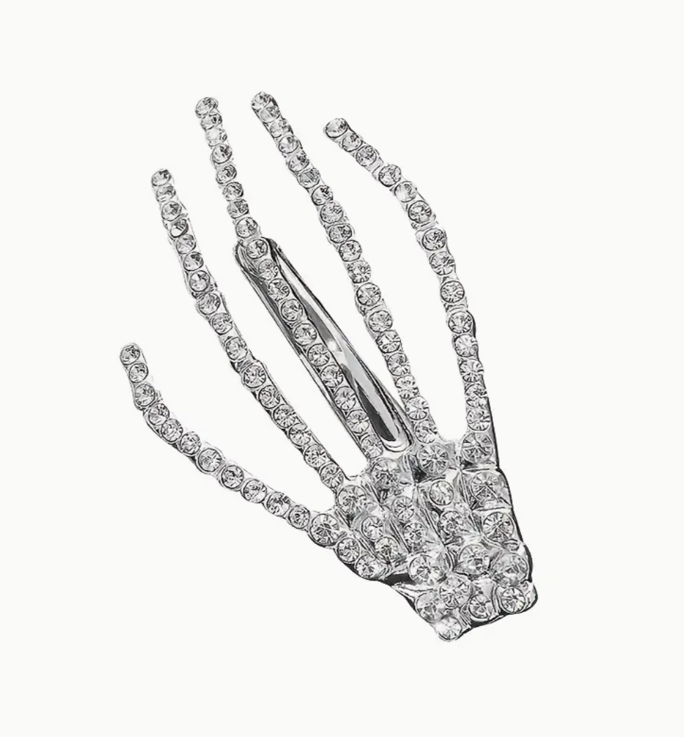 Skull hair clip