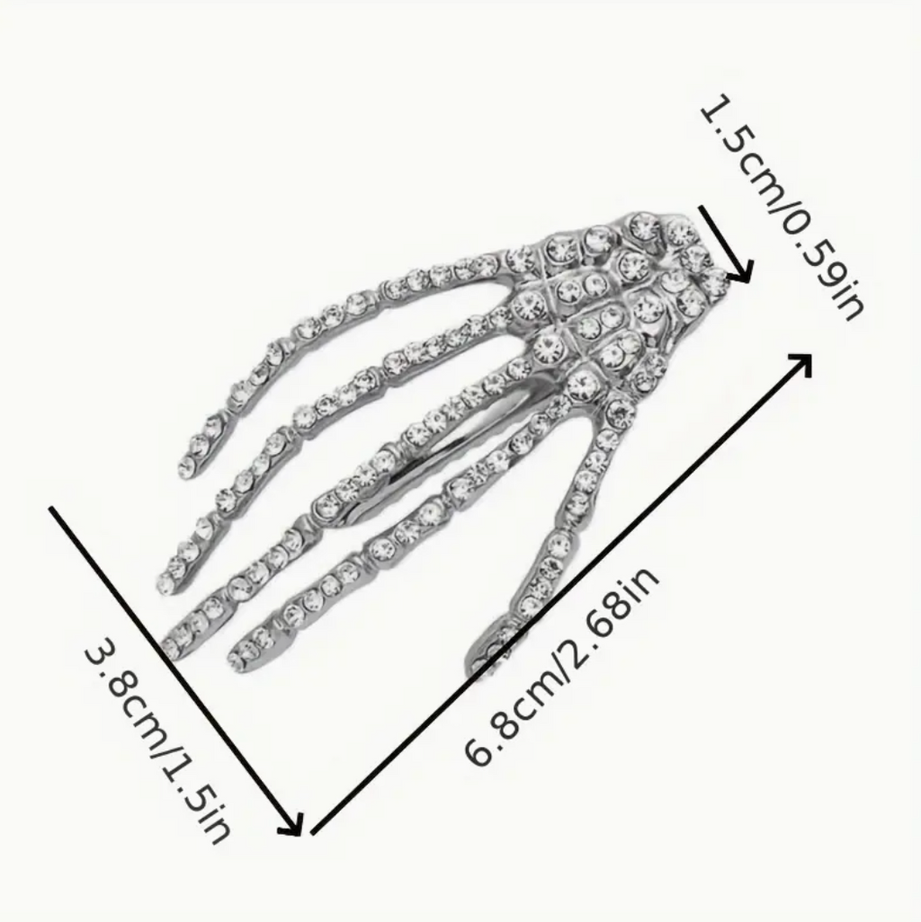 Skull hair clip